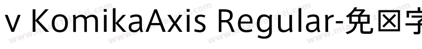 v KomikaAxis Regular字体转换